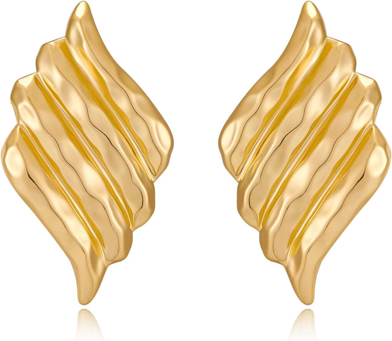 Large Statement Chunky Stud Earrings for Women Trendy Vintage Large Geometric Earrings Jewelry