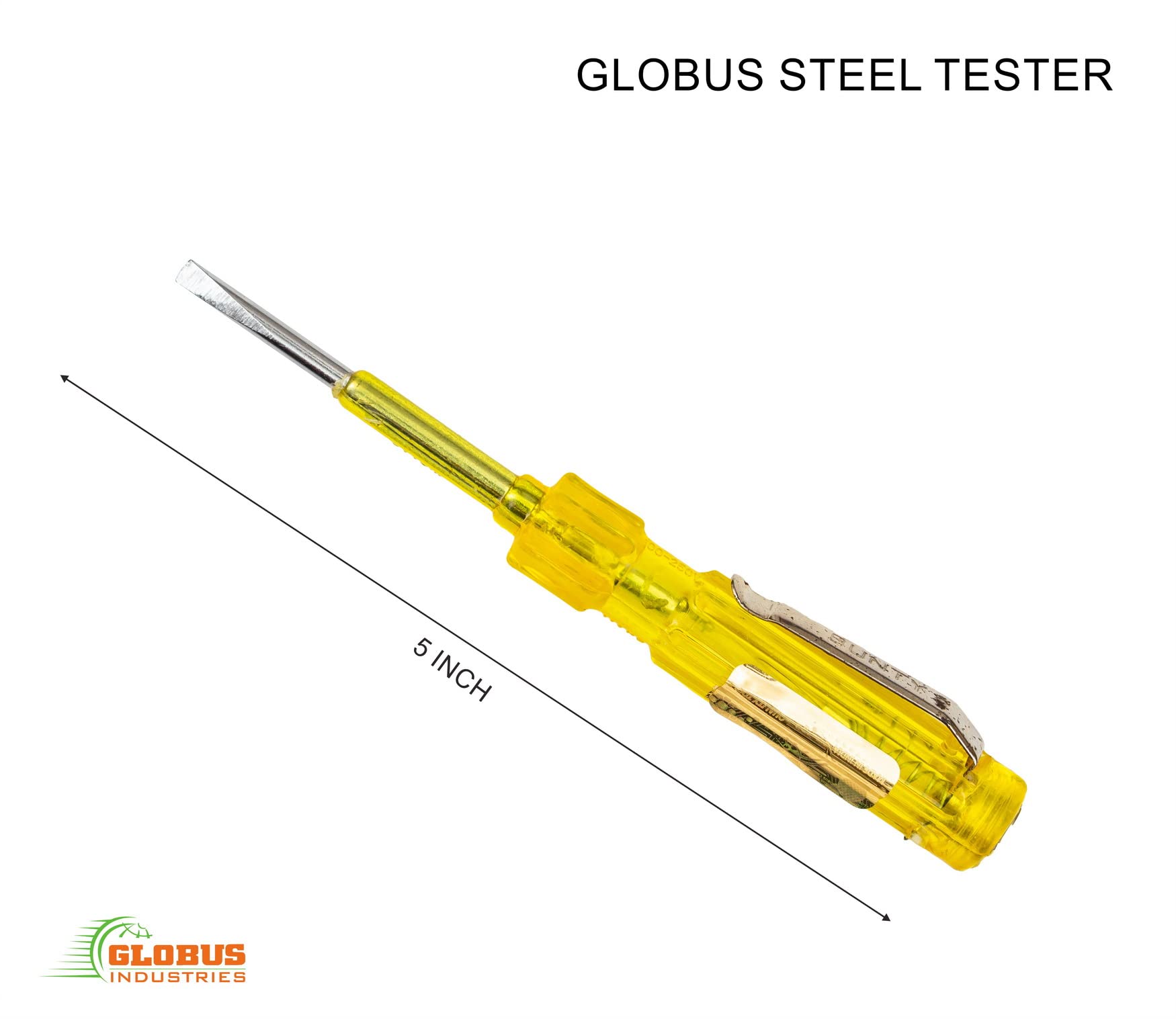 GLOBUS 312 STEEL HAND TOOLS SET/3 PCS (COMBINATION PLIER (8"/200 MM),LONG NOSE PLIER 7''/225 MM, ELECTRIC TESTER (5 INCH) Wire Cutting & Bending Tool for Household Industrial & home use. 2