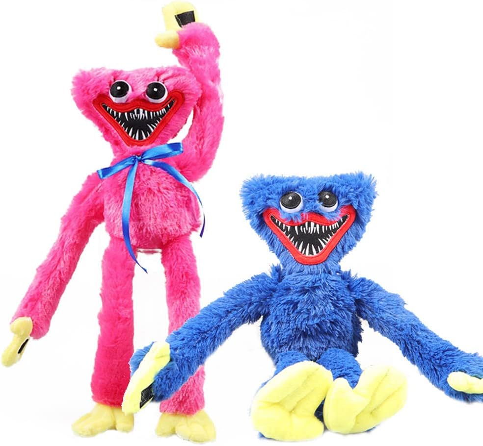 Poppy Playtimes Figure Stuffed Plush Toys, 15.7 inch Huggy Horror Doll,from Poppy Playtime Game, Plush Cuddle Pillow Buddy,Gift for Game Fans (Huggy and Missy)