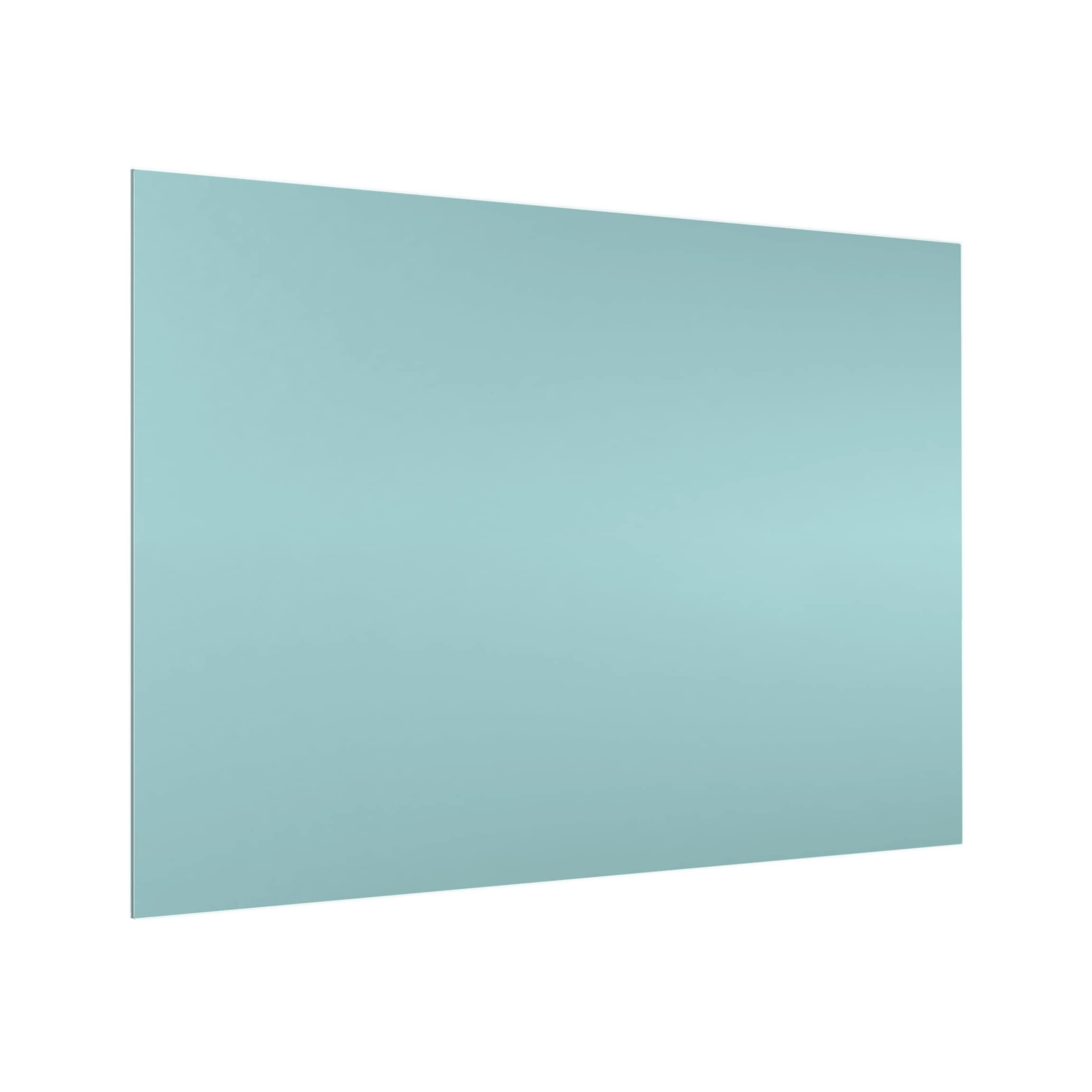 Fond de hotte avec support épaisseur 4mm avec motif crédence cuisine avec motif verre trempé panneau mural turquoise crédence en verre style uni cuisine 2249 (80x59cm)
