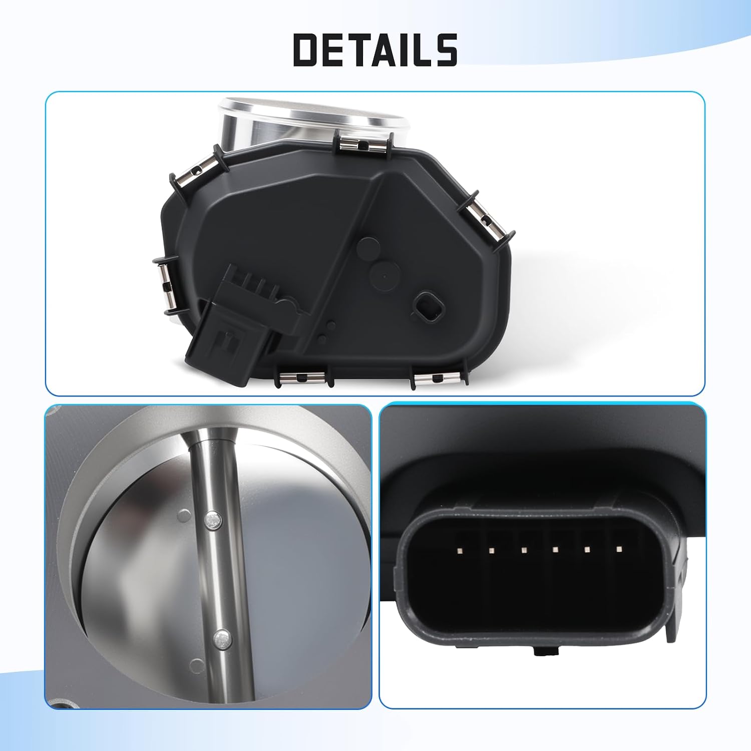 Electronic Throttle Body Assembly GB8Z9E926A 67-6033 S20240 for 2015-2024 Bronco Edge Explorer F-150 Fusion Mustang Ranger, Aviator Continental MKX MKZ Nautilus 2.3L / 2.7L / 3.0L Engine