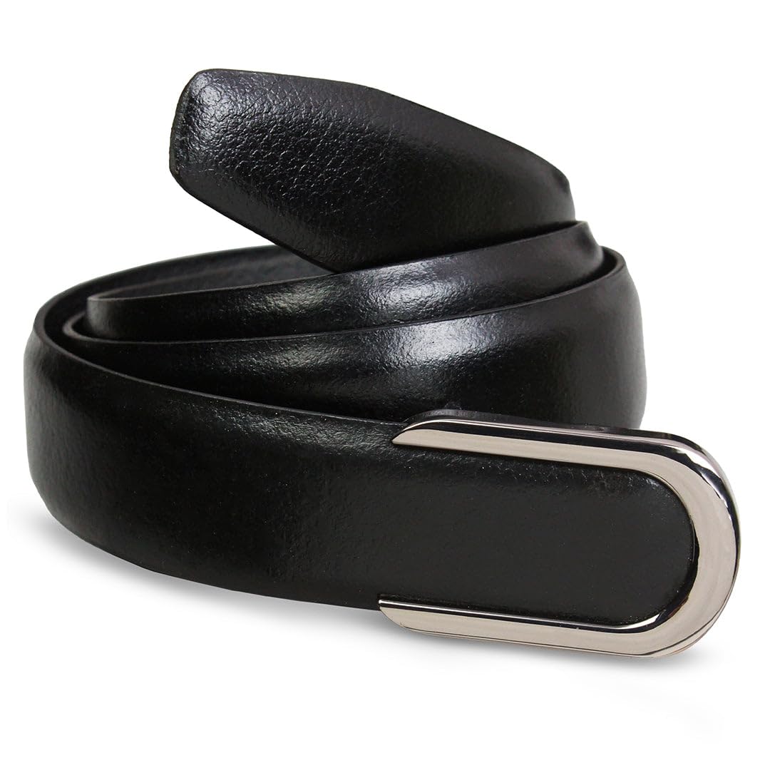 Pioneer Black Genuine Damasche Leather Profile Belt For Men (Waist Size: 40)-image-41