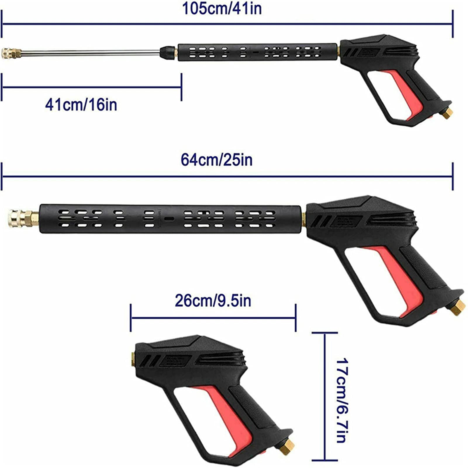 HUIOP Pulvérisateur De Lave-Glace,Kit D'Adaptateurs D'Embouts De Buse De Lance De Pulvérisateur De Laveuse À Pression Haute Pression 4000Psi M22