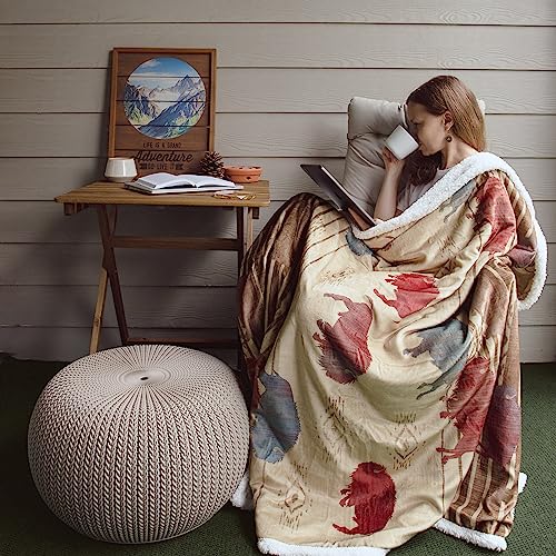 Image of Indigo Hill by HiEnd Accents Home on the Range 54x68 Throw Blanket