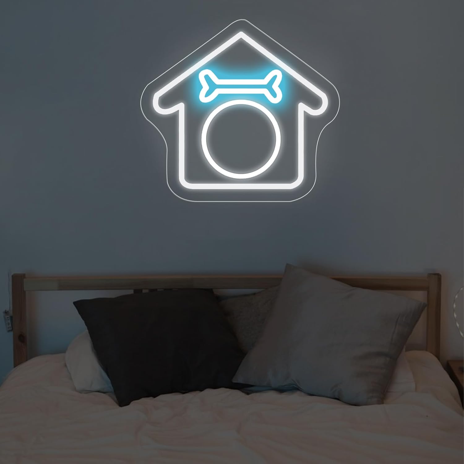 Dog Room Neon Sign Kennel Led Neon Light Pet Kennel Decor Dog Home Wall Decor Pets Bar Shop Neon Sign Gift For Pets for Home Door Shop Office Art Wall Decoration Party