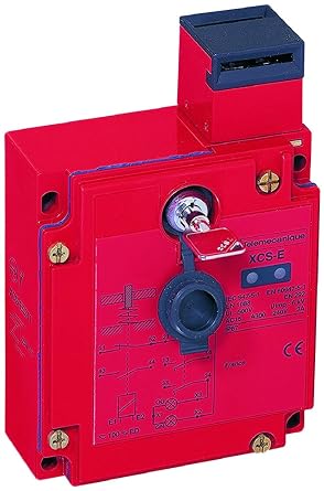 Telemecanique Sensors XCSE8311 Safety Interlock with Key, 3 NC, De-energized Solenoid Lock, 24V AC/DC, PG 13 Cable Gland, Metal Enclosure