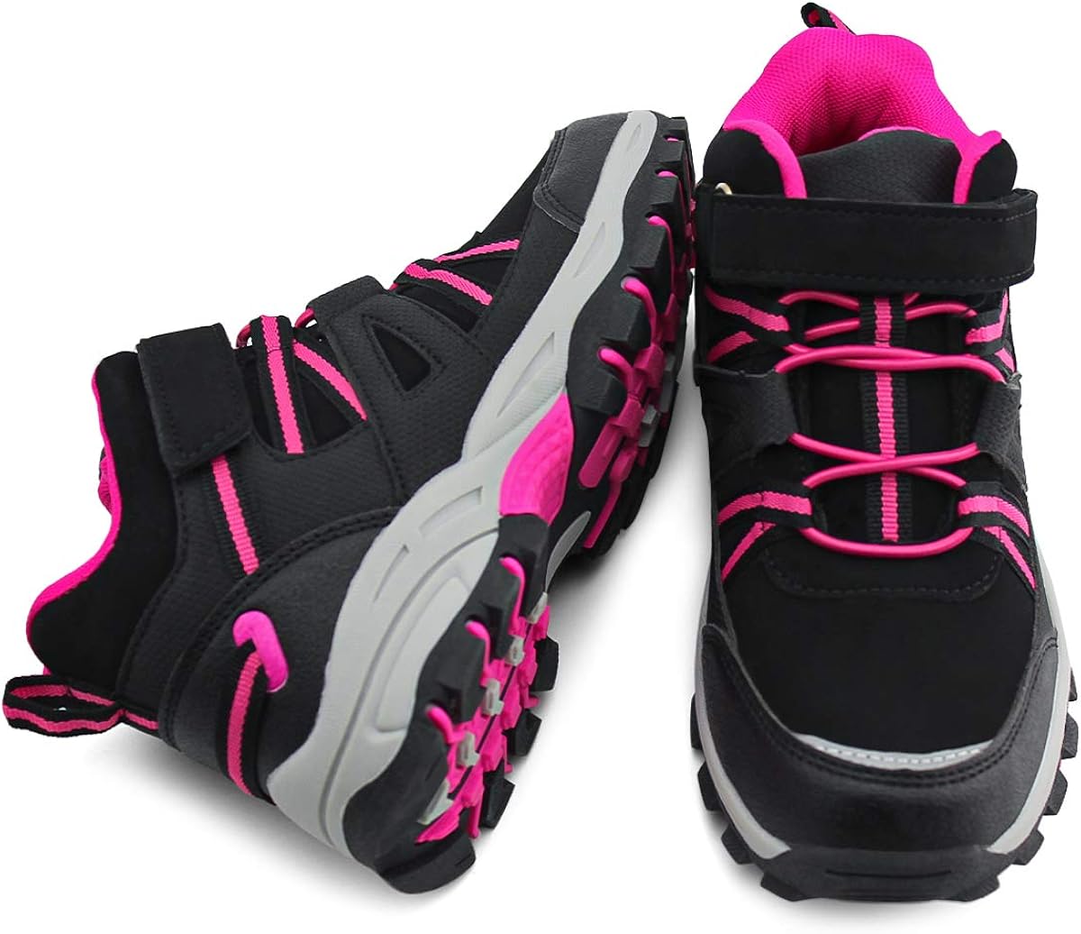  | brooman Kids Hiking Boots Boys Girls Outdoor Adventure Shoes | Hiking Boots