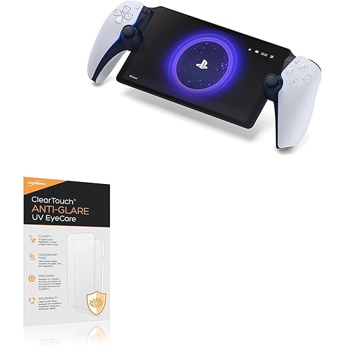 BoxWave Screen Protector Compatible with PlayStation Portal - ClearTouch Anti-Glare Anti-UV EyeCare (2-Pack), Filters Out Harmful Blue Light Reduce Fatigue