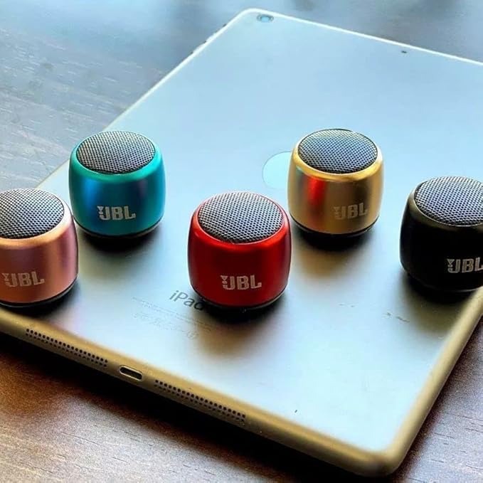 PRESHIM ENTERPRISE Mini Boost Series 1 Bluetooth Portable Speaker Portable Small Pocket Size Hanging Music Speaker Compatible with All Smartphones Multicolor