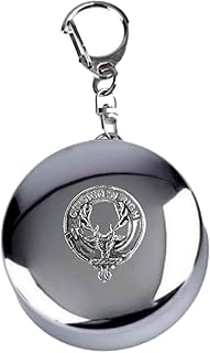 MacKenzie (Seaforth) Scottish Clan Crest Folding Cup Key Chain (Sterling Silver)