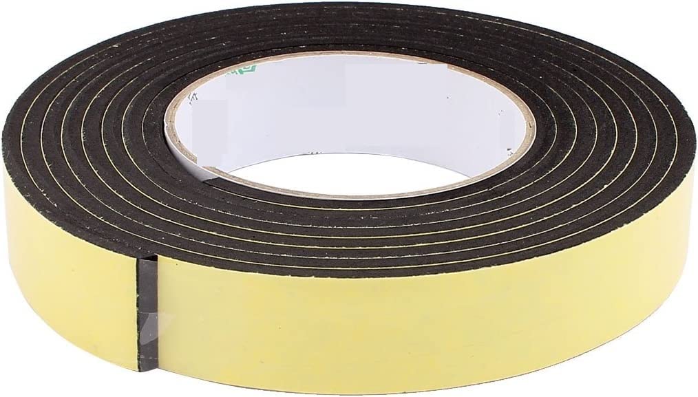 THRAKI Tiras Adhesivas,Cinta Adhesiva de Doble Cara,Cinta 5 Piezas 2,5 CM de Ancho 3 Metros de Longitud 4 MM de Espesor de un Solo Lado