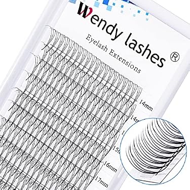 AMAZON - Premade Fans Eyelash Extensions 3D Volume Lash Extensions 0.07mm Thickness Short Stem Heat Bonded Premade Fans Russian Volume Pre-fanned Lash Extensions(3D-0.07-D, 14-20mm Mixed Tray)