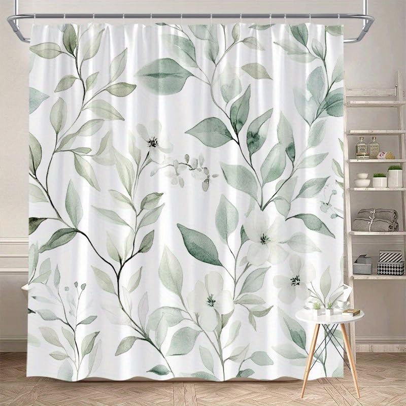 Rideau de douche moderne en polyester imperméable 120 x 210 cm avec motifs