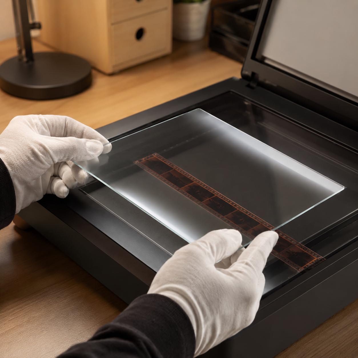 predolo Anti- Glasplatte nach Maß, 270x214mm, entspiegelt für Fotografen – klare Glasplatte für Modelle V750/V850/4990, 270X214X3MM