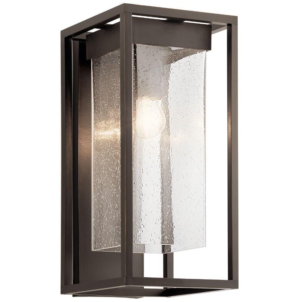Kichler Mercer 20 inch 1 Light Outdoor Wall Light with Clear Seeded Glass in