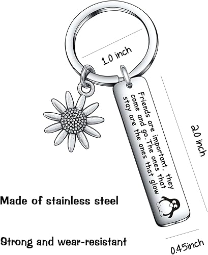 Miniatura 2 de De&ai Llavero de pingüino de joyería de amistad para el mejor amigo