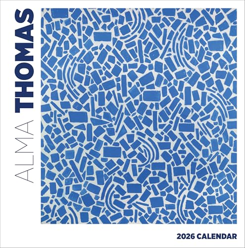 Wall Calendar 2026, Alma Thomas Art, 12 Months, Large Grid Design Featuring 12 Artworks