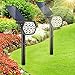 Produktbild [Neueste] Solarleuchte Garten GolWof 2 Stück LED Solar Gartenstrahler Solarstrahler Gärten Wasserdicht IP68 Solarlampe mit 2 Helligkeit, Einstellbarer Lampenkopf Energie Sparen für Hof Garage