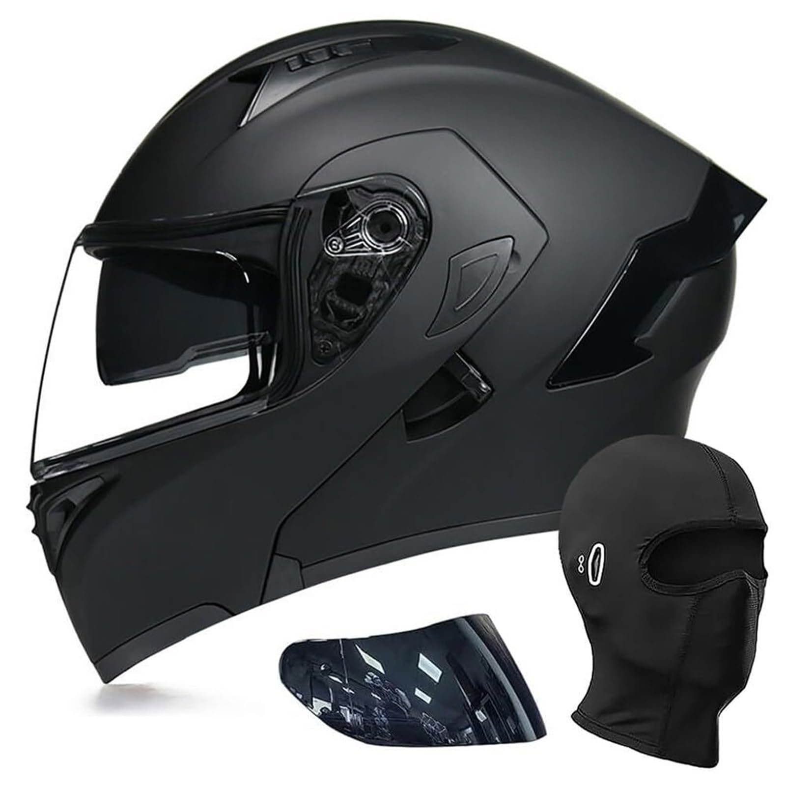 Kask Motocyklowy Integralny ECE 22.06 Retro 3/4 dla Kobiet Mężczyzn Skuter Kask Otwarty z Podwójną Szybą Mikrometryczne Zapięcie 7-Stopniowe Skrzydła Płomienie Różowy Czerwony(1,L(59~60cm))