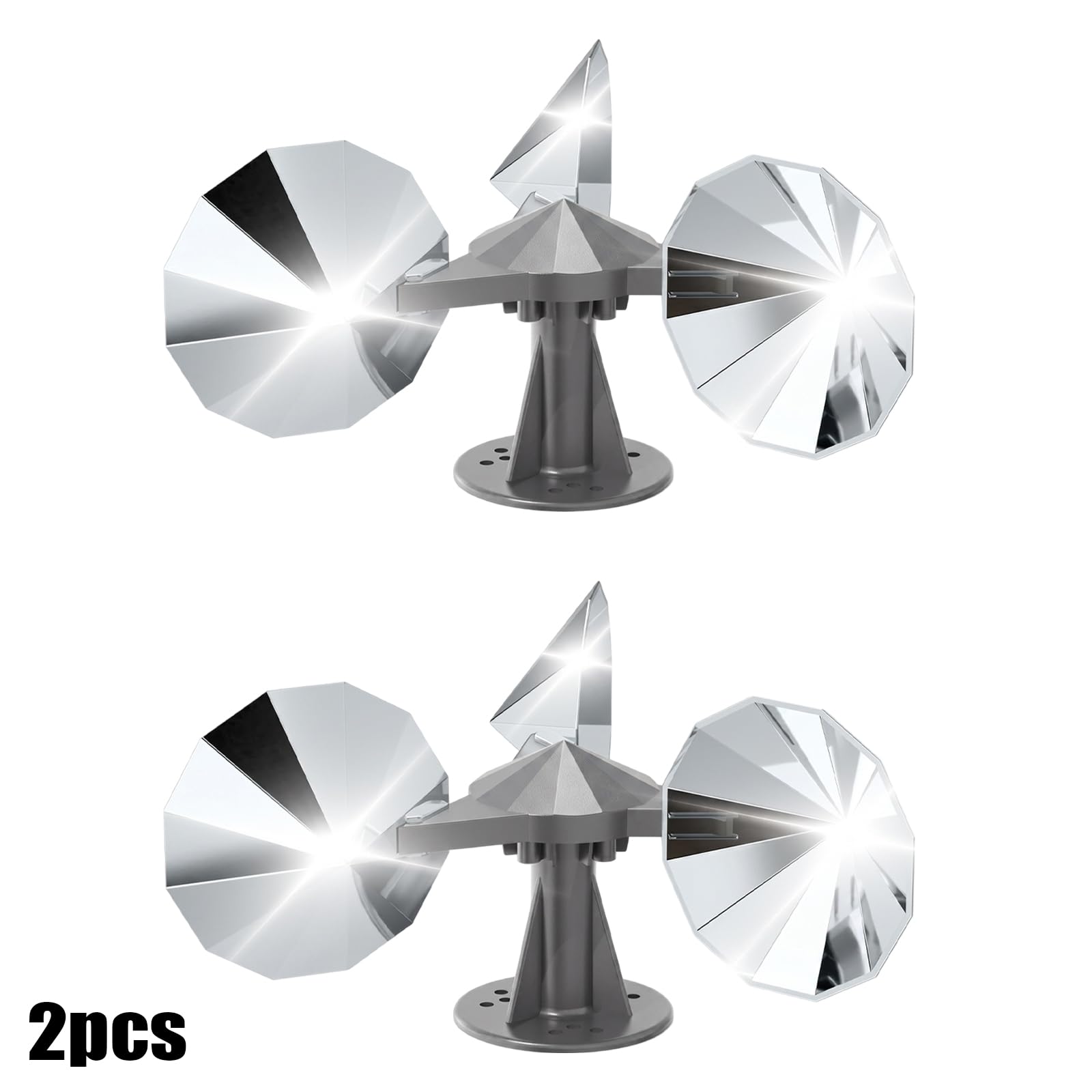 Windbetriebenes Vogelschreckgerät, 360° rotierende, reflektierende