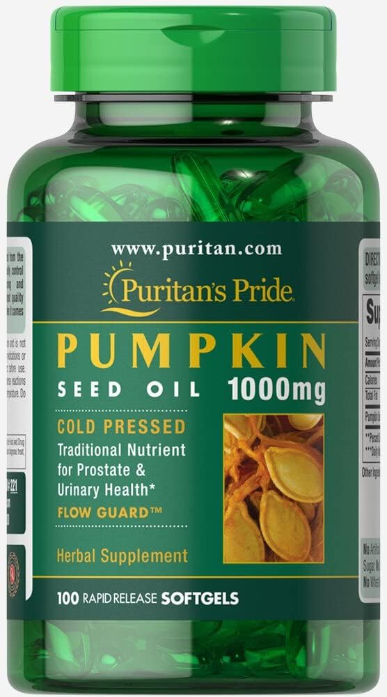 Puritan's Pride Pumpkin Seed Oil, Supports Prostate and