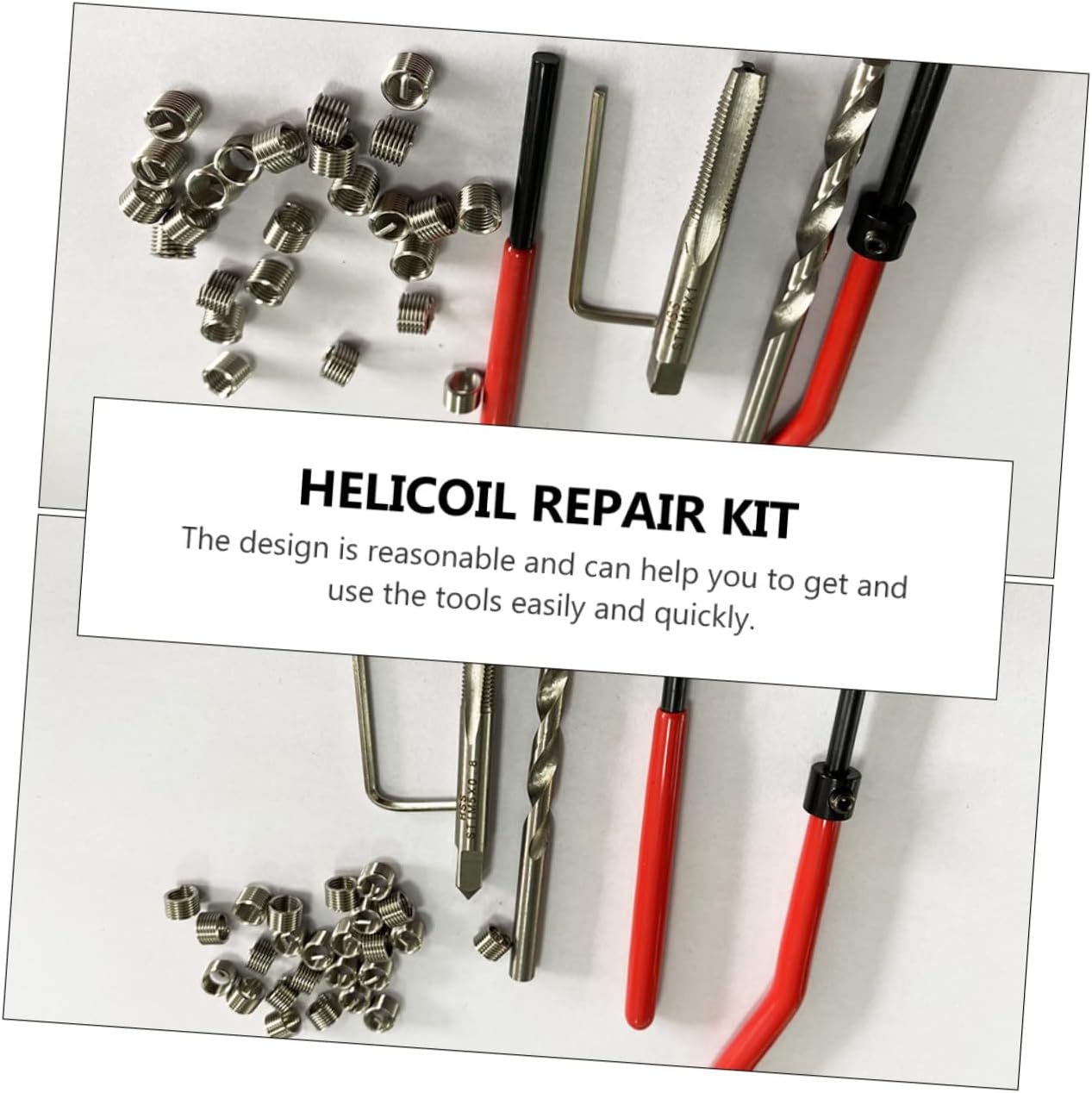 Ciieeo 30pcs Thread Repair Kit Durable Tools Complete Wire Insert for Stripped Threads Professional Repair for Home and Workshop