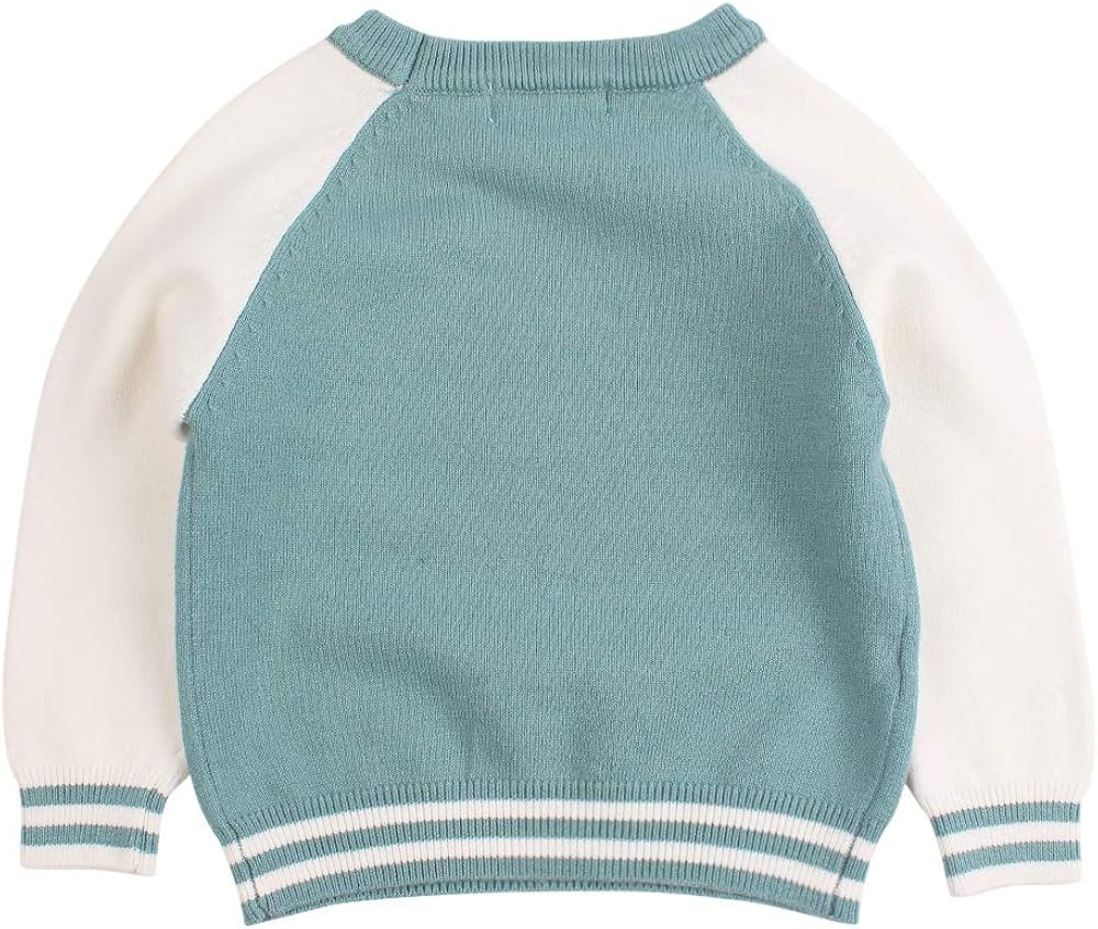 Peecabe Casual Knitted Baby Sweaters Long Sleeve O-Neck Sweater for Boys Infant Toddler Girls Pullover 1-5Y: Clothing, Shoes & Jewelry