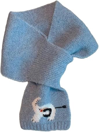 Cartoon Soft Winter Scarf - Plush Knit Neck Warmer for Women, Lightweight and Breathable suitable for any occasion