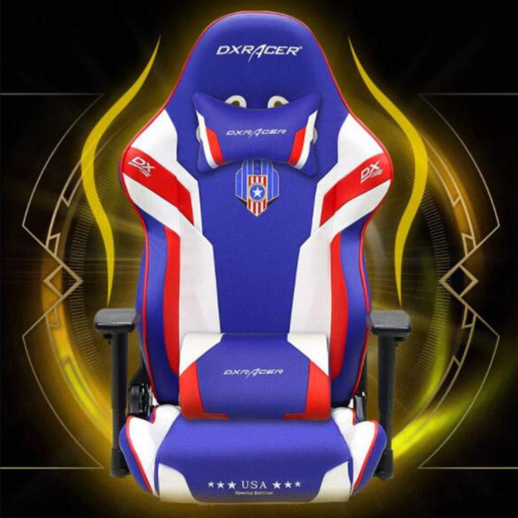 Computer Game Chair Home Lpl Game Seat Office Staff Swivel Chair Professional E-Sports Chair Commercial Internet Cafe Chair Lift Armchair Gift for Family(Color:Blue Size:7070140CM) Size:707
