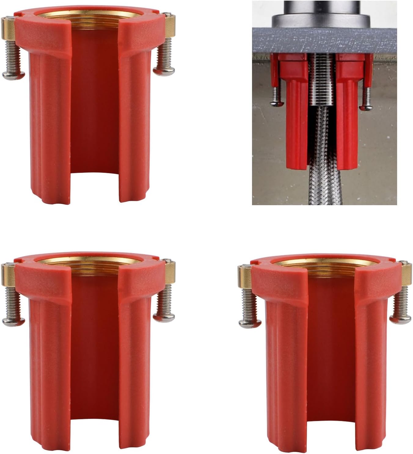 UFURMATE Faucet Fixing Nut, 3 PCS ABS Plastic Faucet Lock Nuts Kitchen