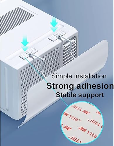 Miniatura 6 de Aire acondicionado de ventana universal para parabrisas – deflector de aire acondicionado de habitación – Evita el soplado directo de aire frío –