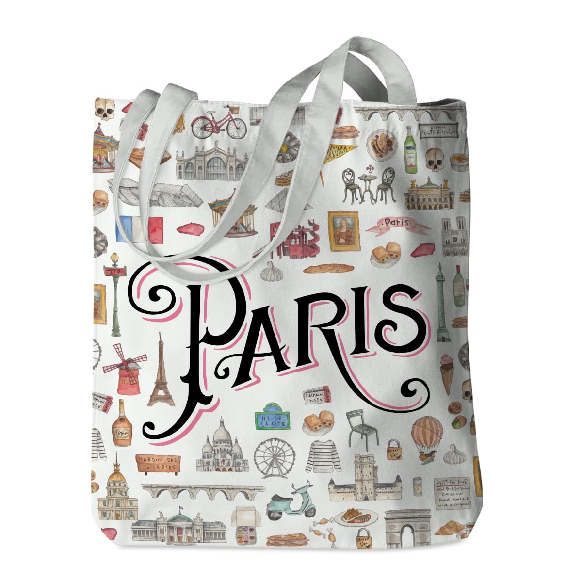 New York Paris Chicago Nashville Italy Los Angeles Las Vegas Lover Gifts Tote Bag Beach Bag Travel Gift
