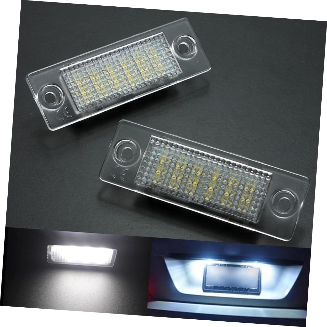 SHERCHPRY 6piezas Led De Placa De Matrícula Para Automóviles Iluminación Leds Instalación Duración Consumo Energético