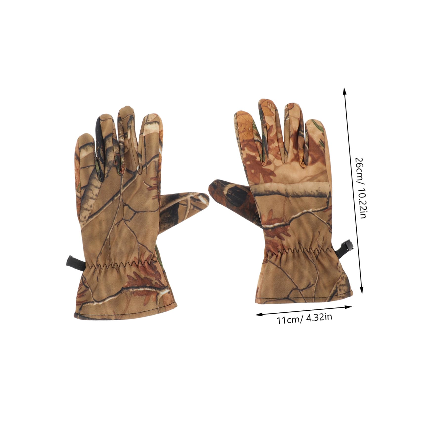 INOOMP Guantes de Caza Impermeables Camuflaje para Exteriores Guantes Dedos Completos y Antideslizantes para Cacería y Actividades al Aire Invierno