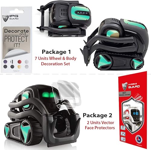 Miniatura 2 de IPG Para Vector Robot Face Screen Guard Decoración KIT Incluye Ruedas y Cuerpo Set 7 Unidades Calcomanías con 2 Unidades Protector de Pantalla