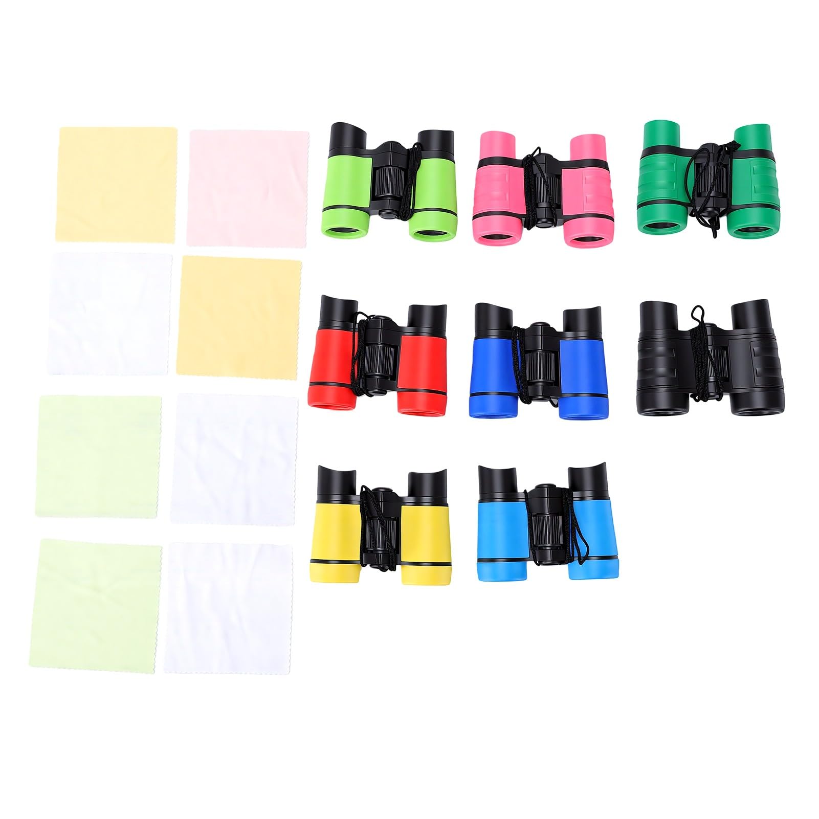 Tonysa Binocolo per Bambini 8 Pezzi con Ingrandimento 4x e Ampia Visione del Campo per attività in Classe di Campeggio di Birdwatching