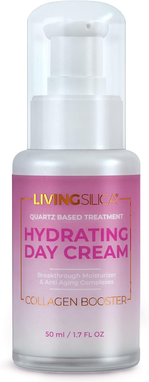 Living Silica Collagen Booster Hydrating Cream | Skin Application and Dermal Absorption | Clinically Proven | Promotes Hydration and Collagen Regeneration | 50 ml.