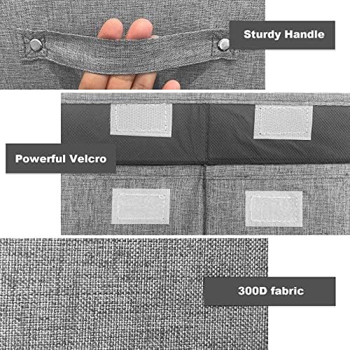VERONLY Large Toy Box for Boys Girls, Foldable Storage Chest with Lid Fabric Storage Baskets Container Bins for Clothes, Bedroom, Nursery, Playroom 24.4"x12.5" x15.7" (Light Grey)