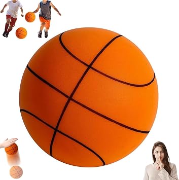 Silent Basketball Size 7 29.5" - Upgrade Foam Indoor Basketball for Quiet Dribbling and Indoor Training, Pro PU Foam Ball Real Feel Higher Bounce Quieter