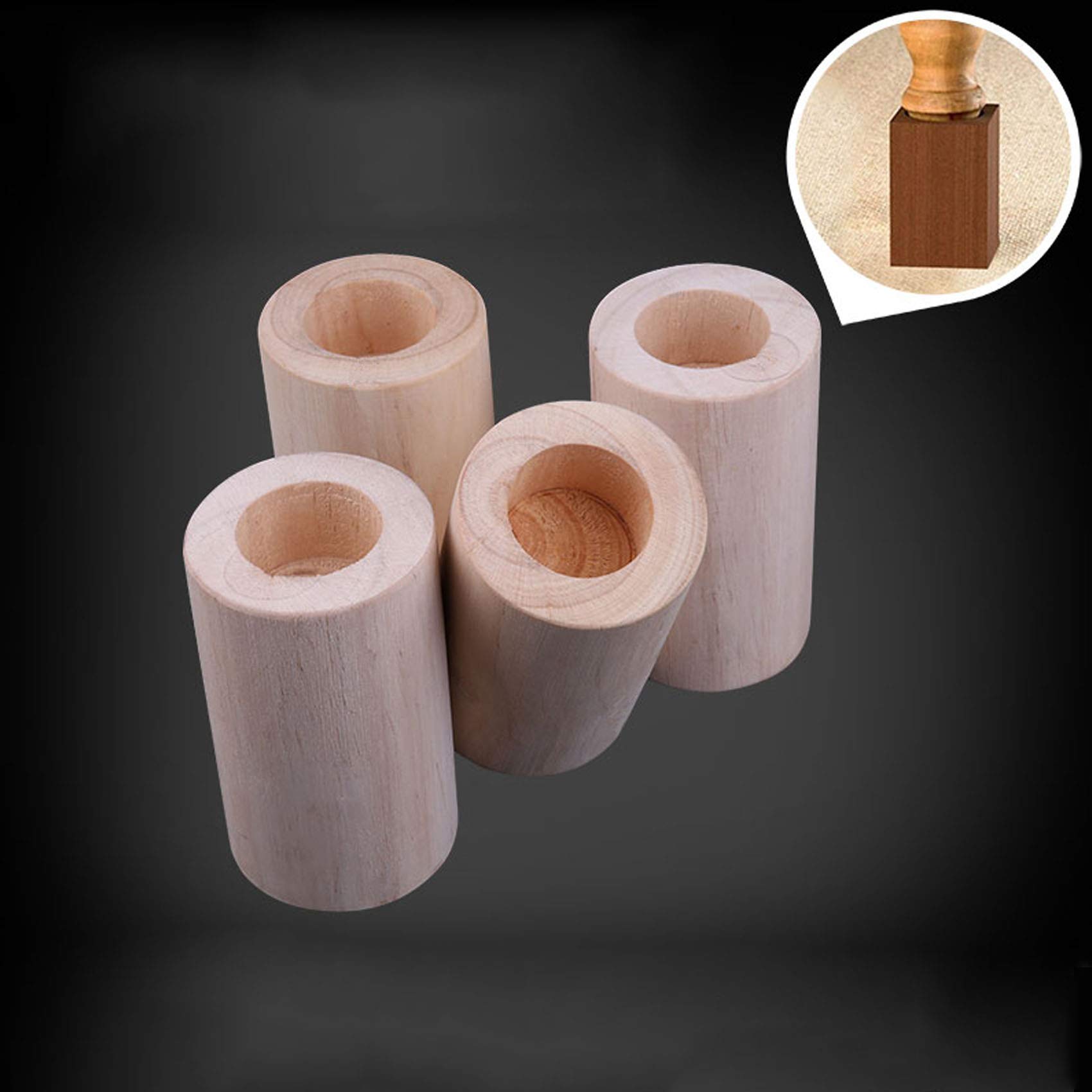 Sollevatori per mobili in legno resistente, 10 cm, per culla, toletta e altro, ideali per uso domestico