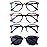 SIGVAN 3 Pack Reading Glasses Spring Hinge Stylish Readers Black/Tortoise for Men and Women (4 Pack Mix, 1.75, x)
