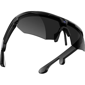 Mingtawn Smart Glasses with 4K HD Anti-Shake Camera & 3D Stereo Speakers Polarised UV400 Sports Sunglasses Bluetooth AI Glasses for Outdoor Videos Photos & Music HiFi Audio Action Camera