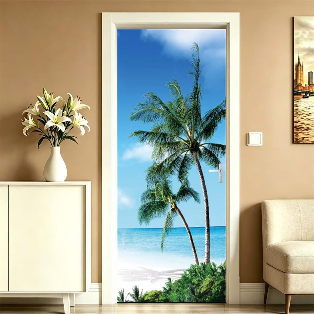 Türtapete Selbstklebend 90x200 3D Türfolie Türaufkleber Türposter