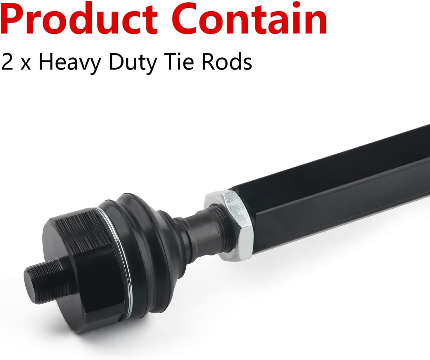 MR HELLO 2PCS Heavy Duty Tie Rod Ends Kit for 6.6 Duramax Diesel Chevy Silverado 2001-2010 GMC Sierra 2500HD 3500HD 4WD