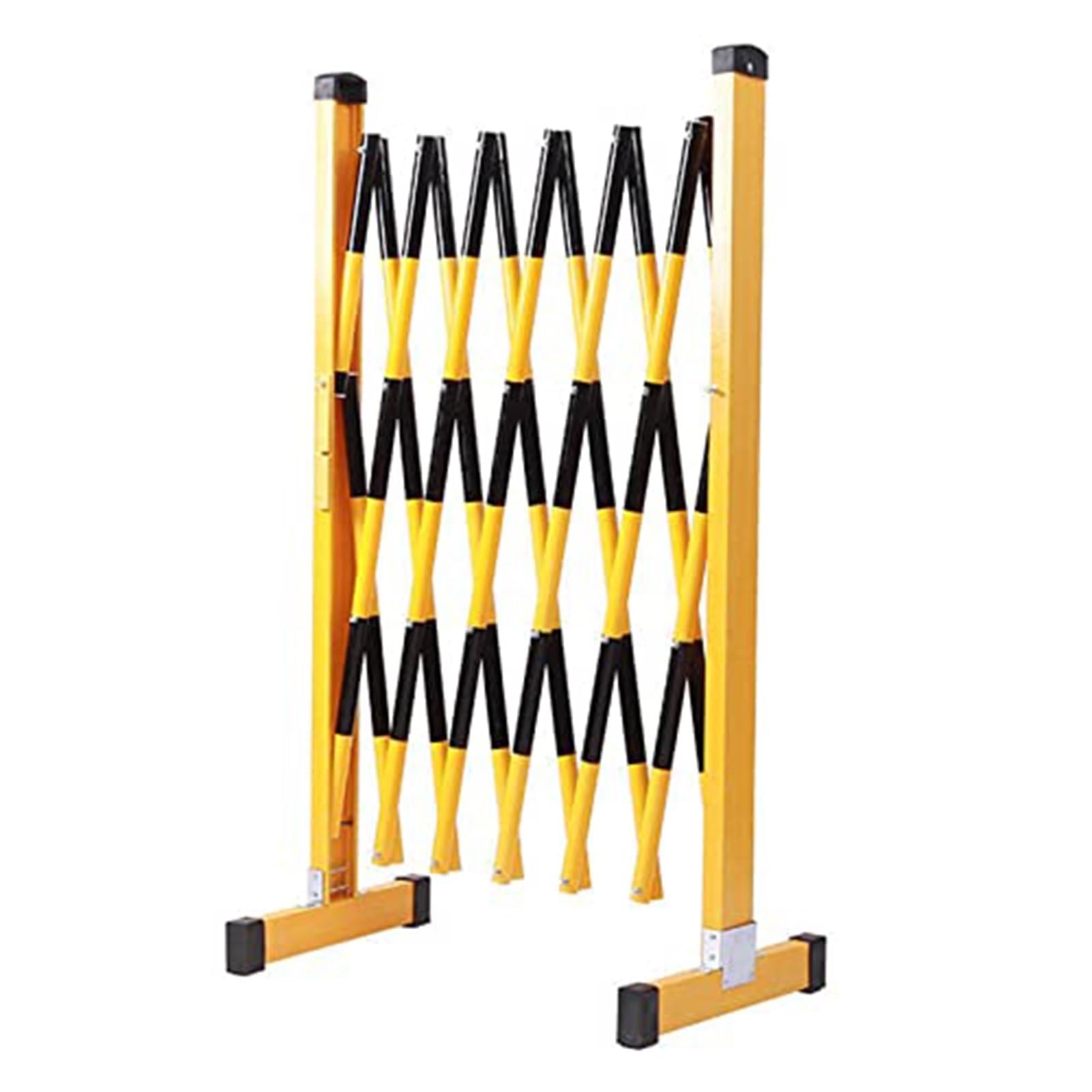 WQPMNYG Retractable Mobile Barrier With Casters, Expandable Traffic Fence Barricade for Garage, Construction, Driveway Maintenance (22.9Ft)
