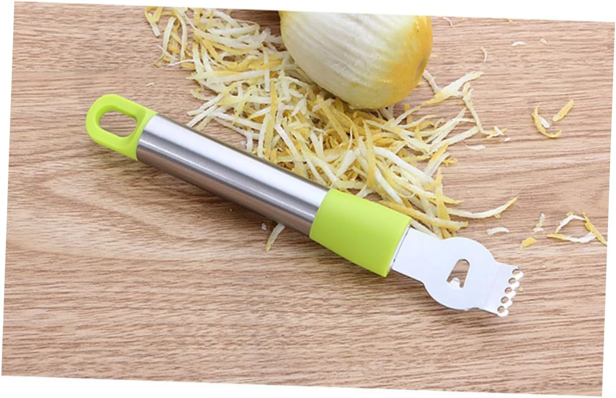 SOLUSTRE Stainless Steel Lemon Zester/peeler/grater Set Efficient Citrus Tool for Slicing Shaving and Peeling Easy to Clean Must-have for Every Chef (random)