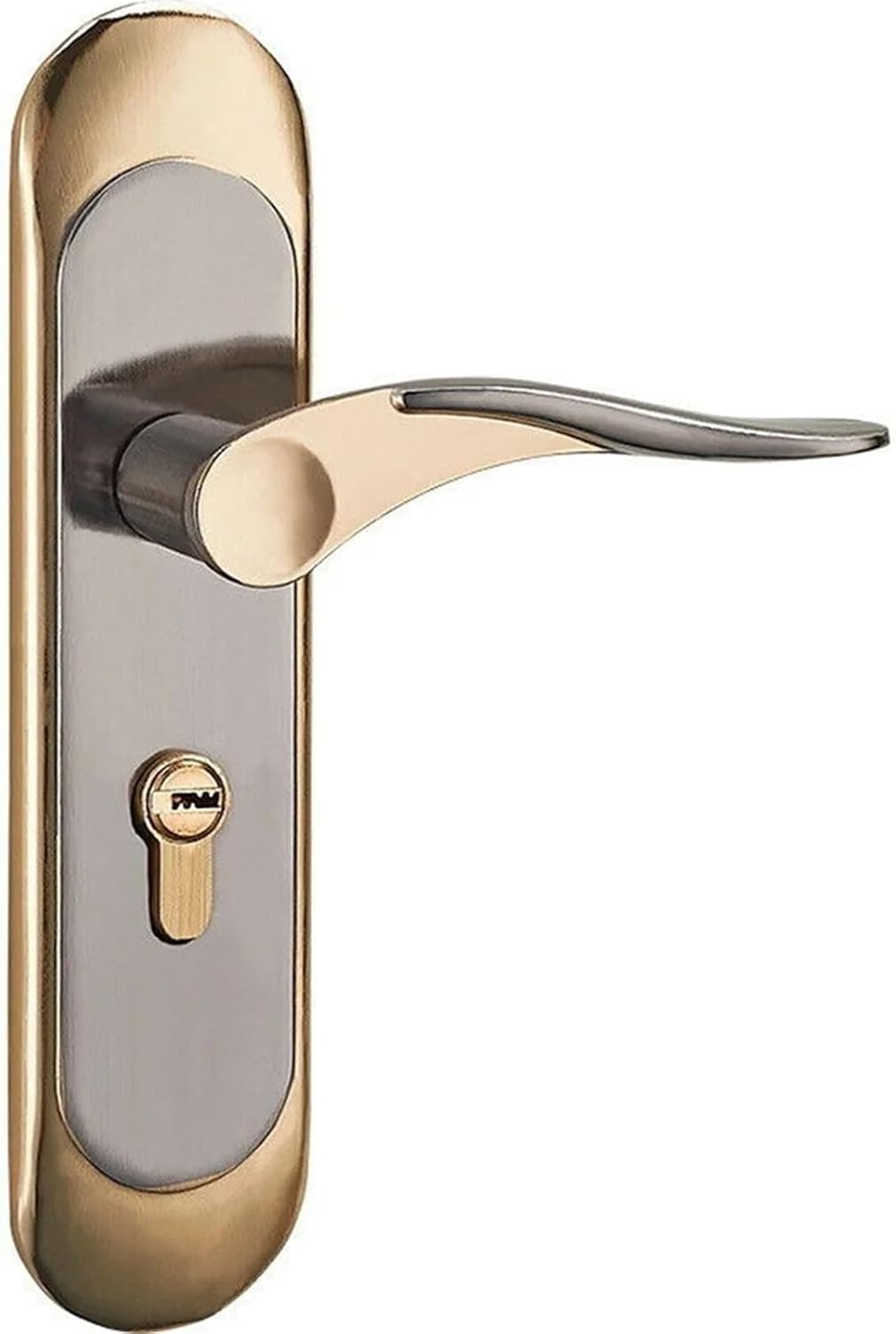 Indoor Household Door Handle for Home with Security Lock Key Set Aluminum Alloy