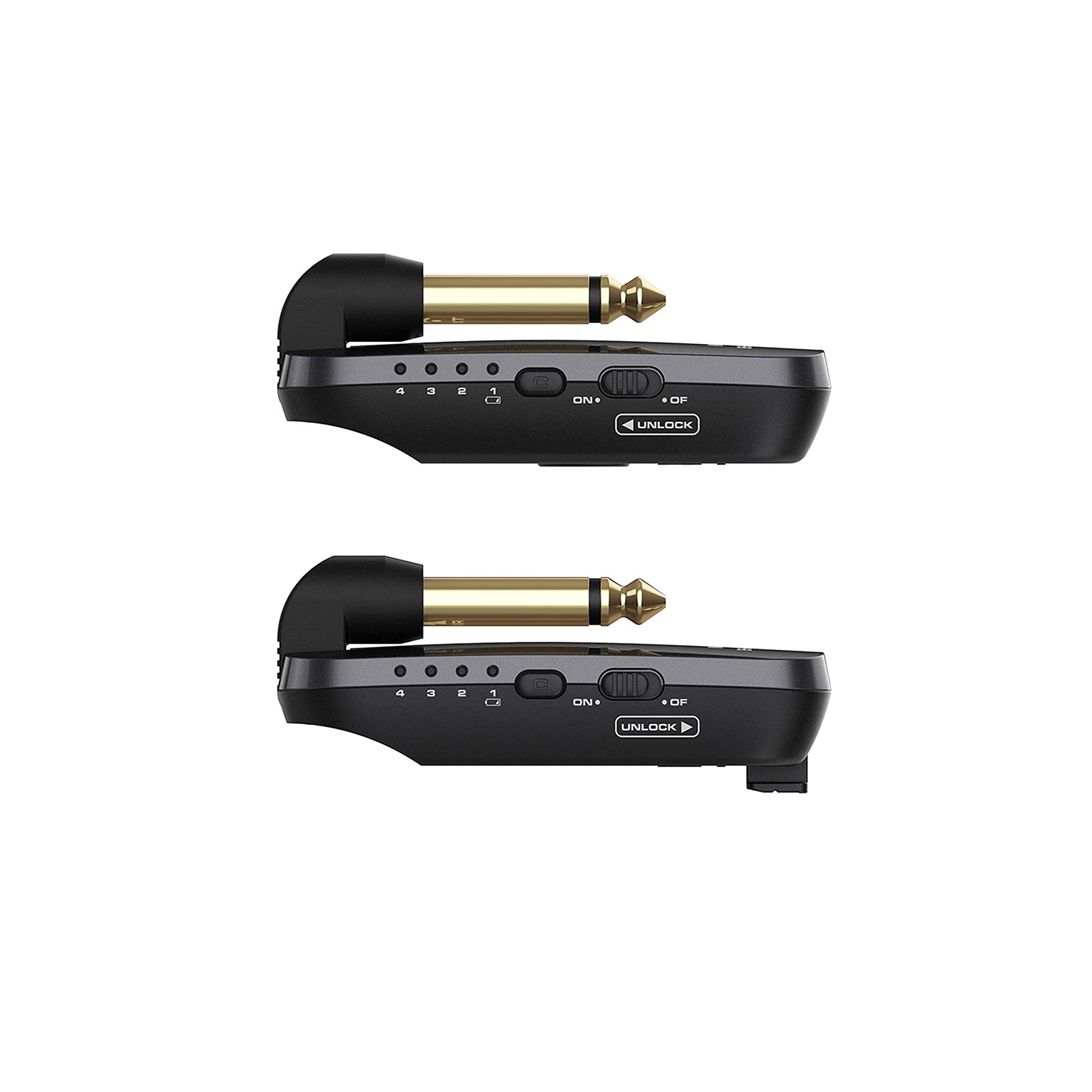 NUX Sistema per chitarra wireless B-2 Plus da 2,4 GHz, adattatore wireless (formato tascabile, durata della batteria max. 7 ore, lungo raggio, qualità del suono ad alta risoluzione 32 bit/48 kHz,