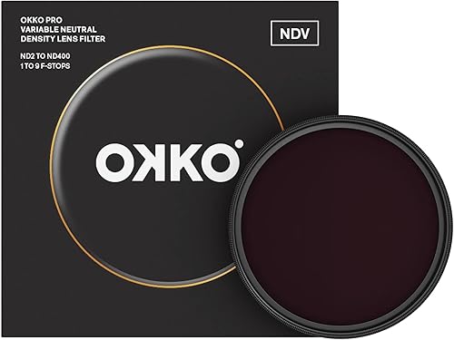 Miniatura 7 de Okko Filtro de densidad neutra variable profesional, ideal para exposiciones y videos más largos, compatible con todas las principales marcas de
