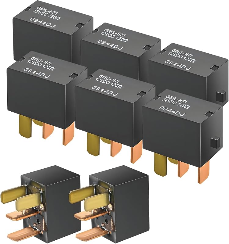 Relé automotivo de ar-condicionado KVAEY G8HL-H71 12 V 4 pinos – Kit com 2 unidades